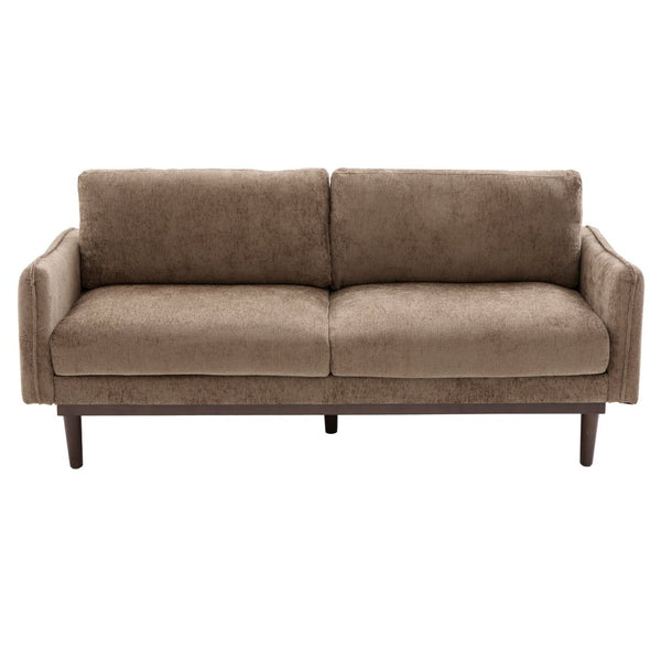 English Elm Modern Chenille Loveseat with Pocket Spring Cushions and Rubberwood Legs for Living Room N763P347228D