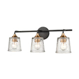 Hamy 23'' Wide 3-Light Vanity Light - Matte Black 18682/3 Elk Lighting