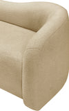 Kali Beige Faux Shearling Teddy Fabric Chair 186Beige-C Meridian Furniture