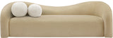 Kali Beige Faux Shearling Teddy Fabric Sofa 186Beige-S Meridian Furniture