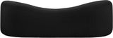 Kali Black Faux Shearling Teddy Fabric Sofa 186Black-S Meridian Furniture