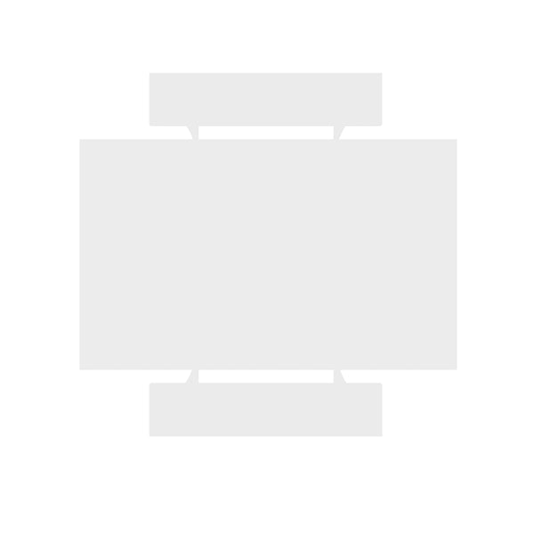 Coney Dining Set of 3 in White 186GMC1 Manhattan Comfort