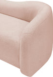 Kali Pink Faux Shearling Teddy Fabric Chair 186Pink-C Meridian Furniture