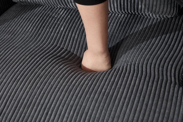 English Elm swivel Barrel Accent Chair with Solid Wood Frame & Metal Base, 350 lb Capacity, Sleek Curved Backrest Elegance Grey W2120P293680