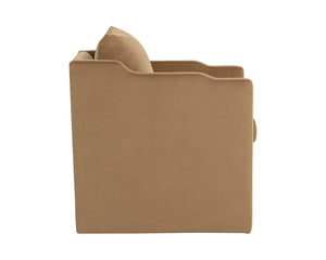 Sunpan Scala Lounge Chair - Velvet Kona Camel Upholstered Elegance With Modern Style And Comfort Brown Fabric 111949