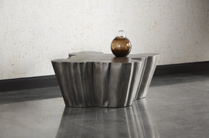 Sunpan Lynx Coffee Table - Bold Organic Design with Unique Shape, Perfect for Modern Living Spaces Antique Grey