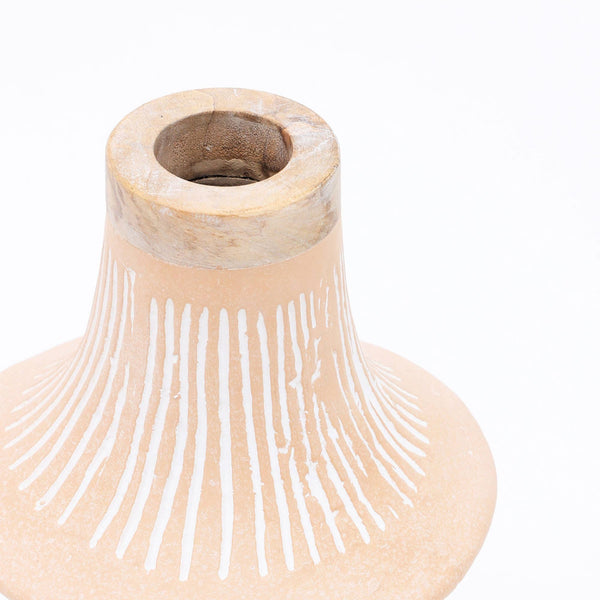 English Elm Handcrafted Eco-Mix Tall Terracotta Flower Vase – Sustainable, Stylish Accent For Any Décor Space B346P336935