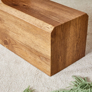 English Elm The detachable double-decker coffee table — Wood MDF, quick 10–15 min assembly, anti-collision, easy-clean modern design W1151P184841