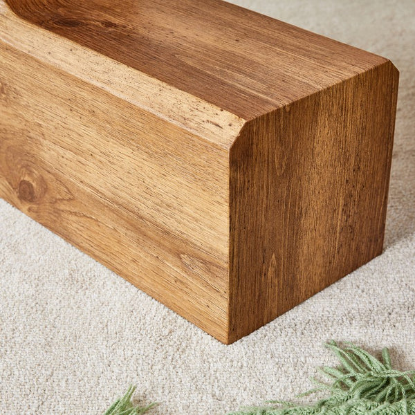 English Elm The detachable double-decker coffee table — Wood MDF, quick 10–15 min assembly, anti-collision, easy-clean modern design W1151P184841