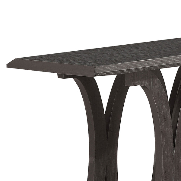 English Elm Karsten Cappuccino Engineered Wood Console Table — Warm Espresso-Tone Entryway Storage with Durable Finish and Versatile Surface (42" W) B062P331092