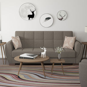 English Elm Primenest Skyhaven Convertible Sofabed With Storage – Chic Brown Upholstery For Small Spaces B030P286505-GIGA