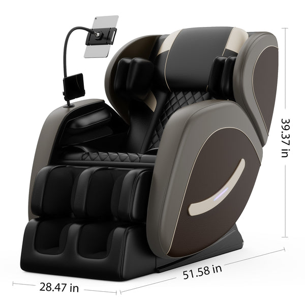 English Elm Massage Chair Recliner - Zero Gravity Full Body Air Pressure System For Ultimate Relaxation 2024 W1875P224687