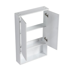 English Elm 24" Bathroom Wall Cabinet - Space-Saving Float Mount Design With Soft-Close Doors For Modern Homes W999P312052