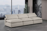 Comfy Beige Linen Textured Fabric Modular Sofa 187Beige-S117 Meridian Furniture