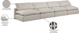 Comfy Beige Linen Textured Fabric Modular Sofa 187Beige-S156 Meridian Furniture