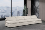 Comfy Beige Linen Textured Fabric Modular Sofa 187Beige-S156 Meridian Furniture