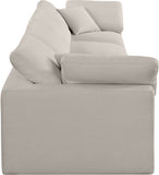 Comfy Beige Linen Textured Fabric Modular Sofa 187Beige-S158 Meridian Furniture