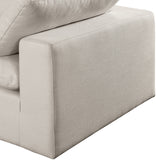 Comfy Beige Linen Textured Fabric Modular Sectional 187Beige-Sec6A Meridian Furniture
