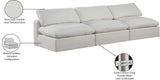 Comfy Cream Linen Textured Fabric Modular Sofa 187Cream-S117 Meridian Furniture