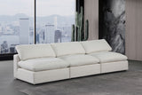 Comfy Cream Linen Textured Fabric Modular Sofa 187Cream-S117 Meridian Furniture