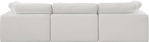Comfy Cream Linen Textured Fabric Modular Sofa 187Cream-S119 Meridian Furniture