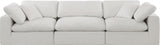 Comfy Cream Linen Textured Fabric Modular Sofa 187Cream-S119 Meridian Furniture