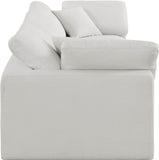 Comfy Cream Linen Textured Fabric Modular Sofa 187Cream-S119 Meridian Furniture