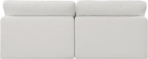 Comfy Cream Linen Textured Fabric Modular Sofa 187Cream-S78 Meridian Furniture