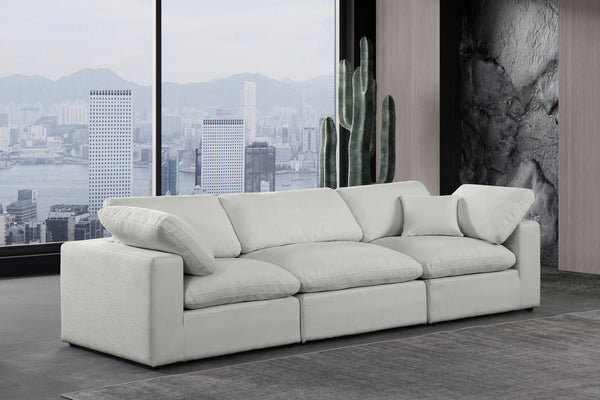 Comfy Grey Linen Textured Fabric Modular Sofa 187Grey-S119 Meridian Furniture