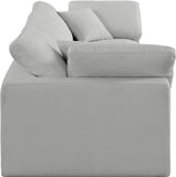 Comfy Grey Linen Textured Fabric Modular Sofa 187Grey-S119 Meridian Furniture