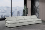 Comfy Grey Linen Textured Fabric Modular Sofa 187Grey-S156 Meridian Furniture