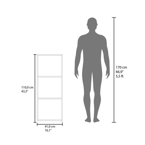 English Elm Pima Recessed Wall Cabinet in White Melamine with 3 Shelves, 1 Door — Slim Built-In Storage Solution B128P237130