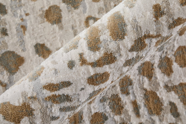 Feizy Rugs Waldor Modern Elegance High-low Pile Rug In Gold, Ivory & Gray - Perfect For Chic Home Decor Brown,Ivory,Tan Polypropylene,Polyester 7353837fbge000f05