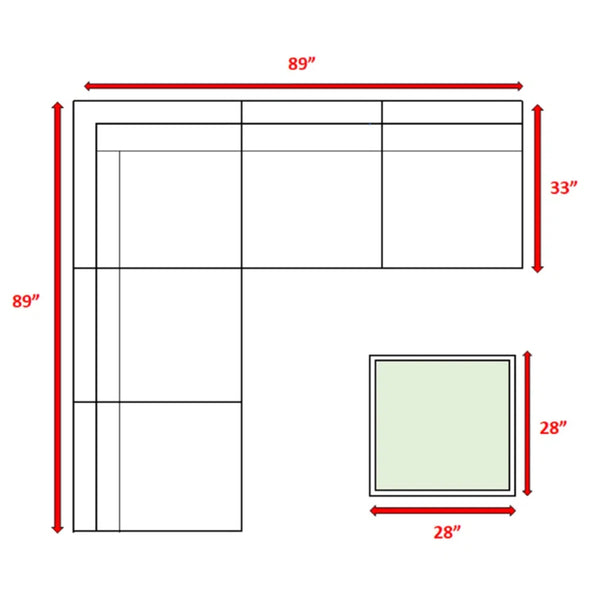 English Elm LSI 4-Person Outdoor Wicker Seating Set with Cushions, 7-Piece Fully Assembled Patio Lounge Group with Durable Aluminum Frame and Machine-Washable Covers Brown Mix B120S00076