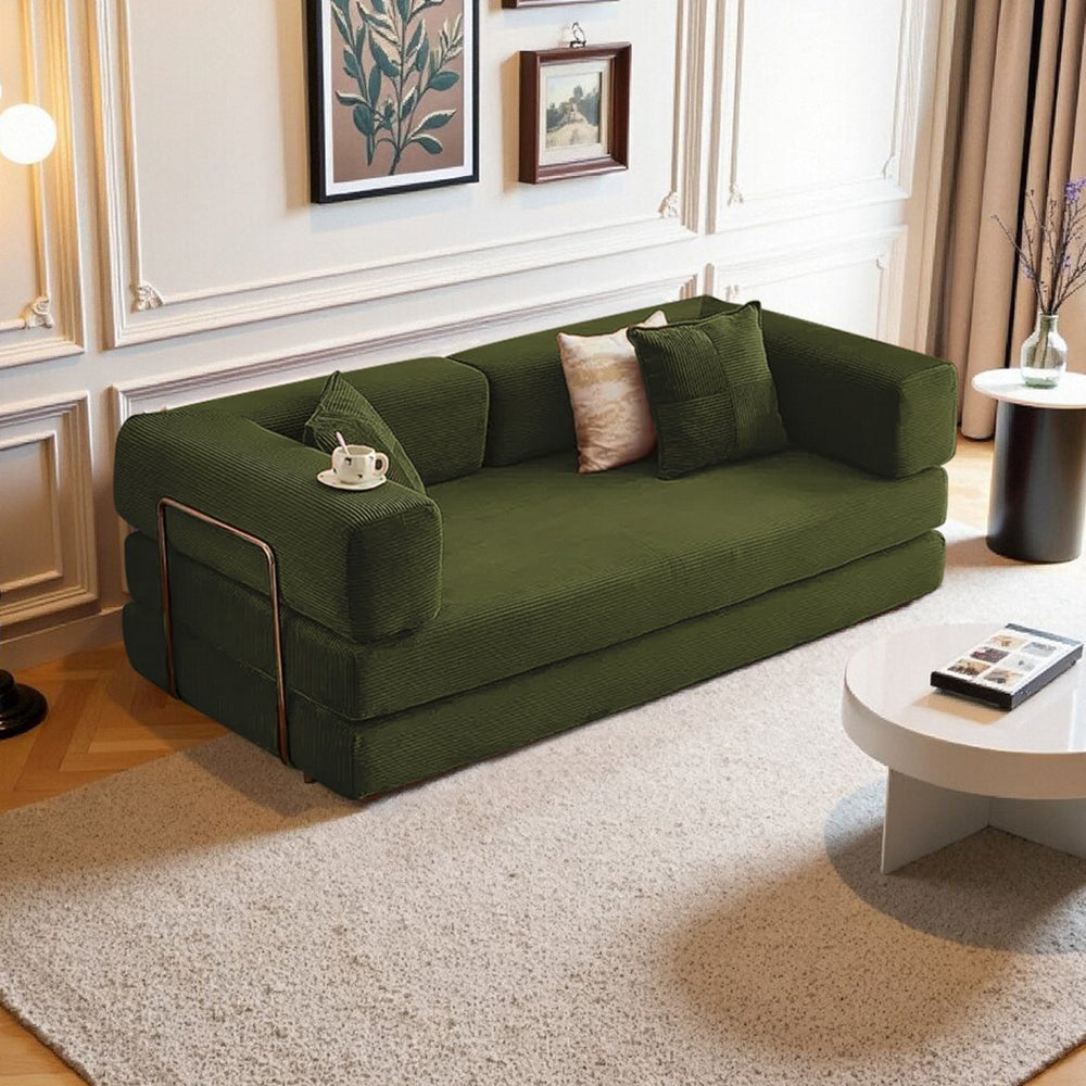 English Elm 2-In-1 Convertible Modular Sofa Bed With Memory Foam - Space-Saving Comfort For Small Spaces! W3653P355618