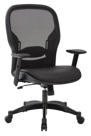 OSP Home Furnishings Breathable Mesh Manager Chair with Lumbar Support for Executive and Home Office Use 2400E