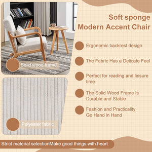 English Elm Mid-Century Modern Accent Chair & Coffee Table Set - Vintage Luxury For Stylish Living Spaces W2989P362773