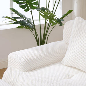 English Elm Loveseat Modular Cloud Floor Sofa Tufted Fuzzy Fabric Couch for Small Apartment Spaces Beige W5385P455461