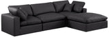 Comfy Vegan Leather Modular Sectional Sec4A