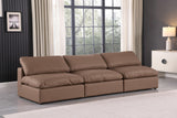 Comfy Brown Vegan Leather Modular Sofa 188Brown-S117 Meridian Furniture