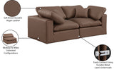 Comfy Brown Vegan Leather Modular Sofa 188Brown-S80 Meridian Furniture