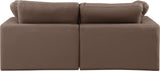 Comfy Brown Vegan Leather Modular Sofa 188Brown-S80 Meridian Furniture