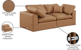 Comfy Cognac Vegan Leather Modular Sofa 188Cognac-S80 Meridian Furniture