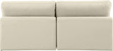 Comfy Cream Vegan Leather Modular Sofa 188Cream-S78 Meridian Furniture