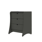 Coney 3-Piece Dresser and 2 Nightstands in Grey 188GMC9 Manhattan Comfort