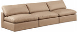 Comfy Tan Vegan Leather Modular Sofa 188Tan-S117 Meridian Furniture