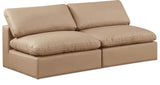 Comfy Tan Vegan Leather Modular Sofa 188Tan-S78 Meridian Furniture