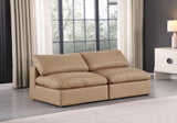 Comfy Tan Vegan Leather Modular Sofa 188Tan-S78 Meridian Furniture