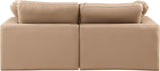 Comfy Tan Vegan Leather Modular Sofa 188Tan-S80 Meridian Furniture