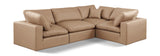 Comfy Tan Vegan Leather Modular Sectional 188Tan-Sec4C Meridian Furniture